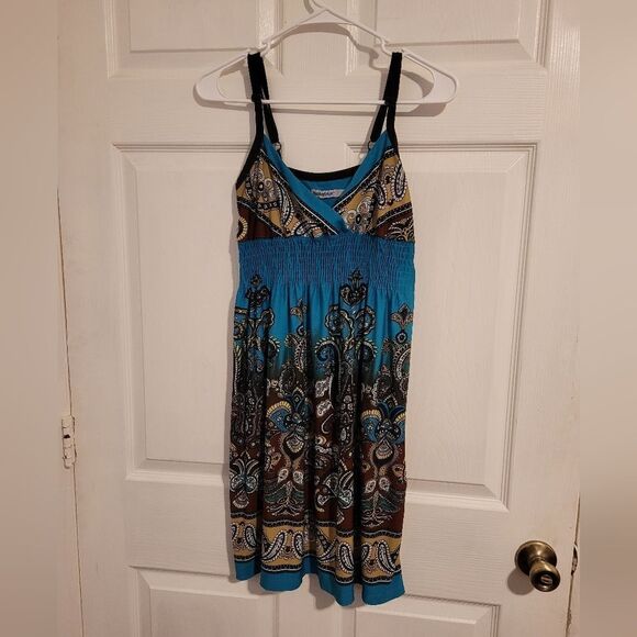 Bailey blue spaghetti strap mini dress - Picture 1 of 7